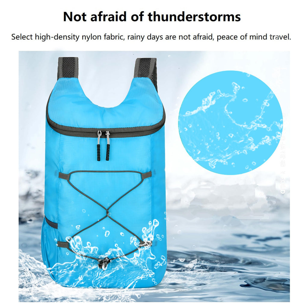 16L Lightweight Foldable Hiking-Backpack Small Packable-Daypack For Travel,Ultralight Water-Resistant Gym Bag Men Women Easy Carry-on (Royal Blue)