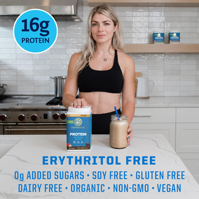 Organic Plant Based Protein Powder | Vegan Organic Protein Powder Vanilla Flavored with BCAA Amino Acids & Hemp Seed Pea Blend | Non-GMO Soy Dairy Filler & Gluten Free (Vanilla, 32 Servings)