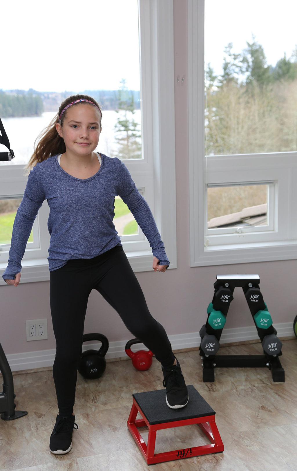 JFIT Plyometric Boxes - Made in Taiwan NO Assembly Required Single - Height Box Set and Adjustable Box Options Plyometric Platform and Jumping Agility Box for Training Conditioning Strength Training