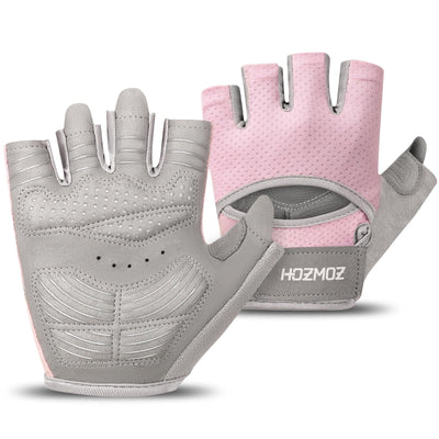 Ventilated Weight Lifting Gloves, Thick Padded Workout Gym Gloves with Full Palm Protection & Grip & Shock Absorption for Women & Men's Fitness Exercise Training