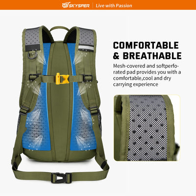 SKYSPER Small Hiking Backpack, 20L/30L Lightweight Travel Backpacks Hiking Daypack for Women Men
