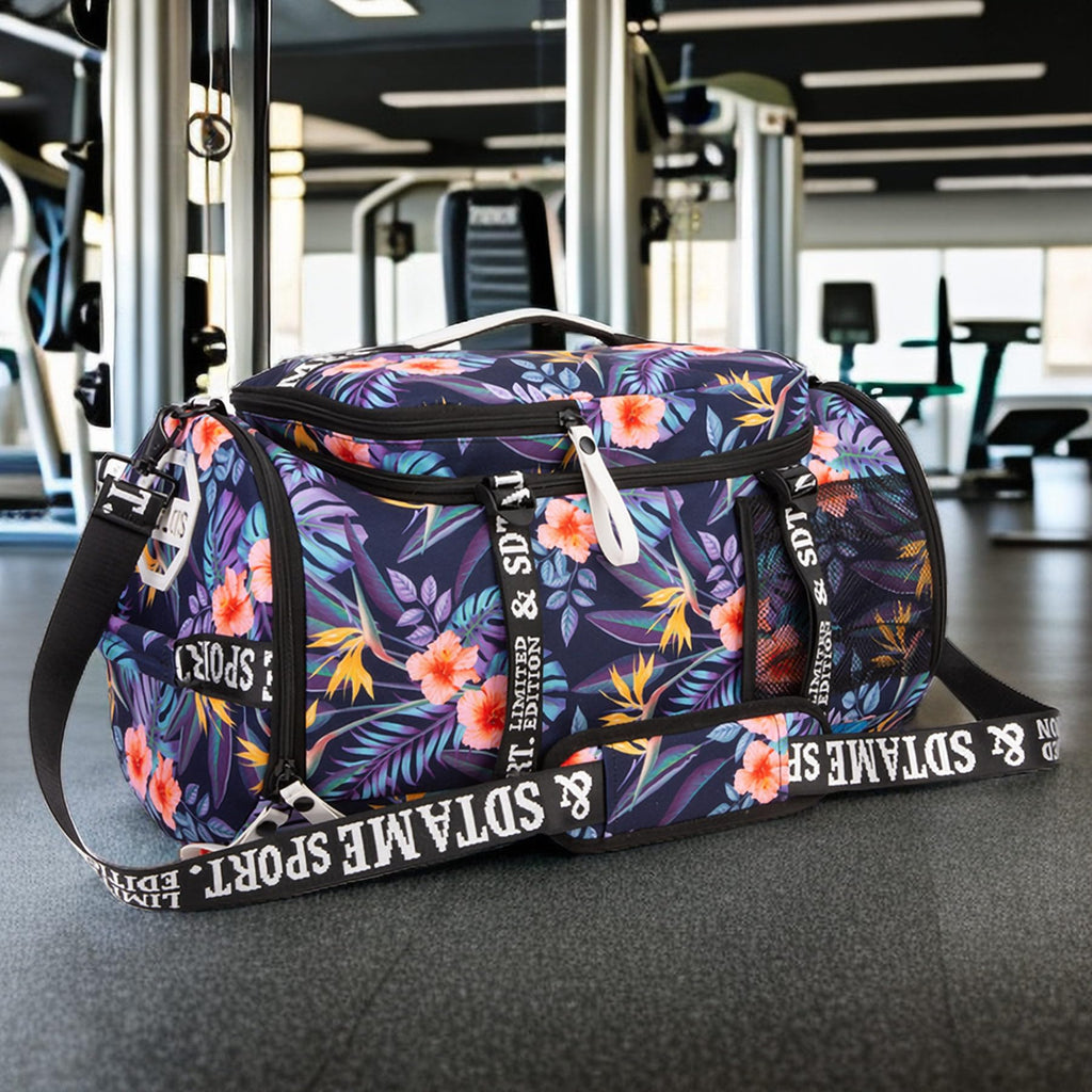 Gym Duffle Bag Backpack with Shoe Compartment,4 ways Travel Backpack for Women and Men,Multi-Functional Weekender bag with Waterproof Layer&Laptop Compartment for Fitness, Travel,Camping