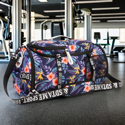 Gym Duffle Bag Backpack with Shoe Compartment,4 ways Travel Backpack for Women and Men,Multi-Functional Weekender bag with Waterproof Layer&Laptop Compartment for Fitness, Travel,Camping