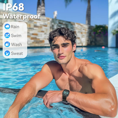 EURANS Smart Watch No App/Phone Required, Long Battery Life Fitness Tracker Watch,HD Screen, Waterproof Activity Tracker with Step Counter for Walking, Pedometer, Calories Tracker for Men Women