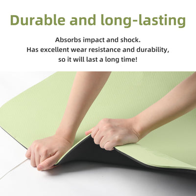 Yoga Mat Non Slip Anti-tear,extra thick-2/5 inch（10MM）High Resiliency Professional POE Yoga Mats for Women Men Kids,72"x24"inch,Workout, Yoga, Pilates and Floor Exercise, with Carrier Strap