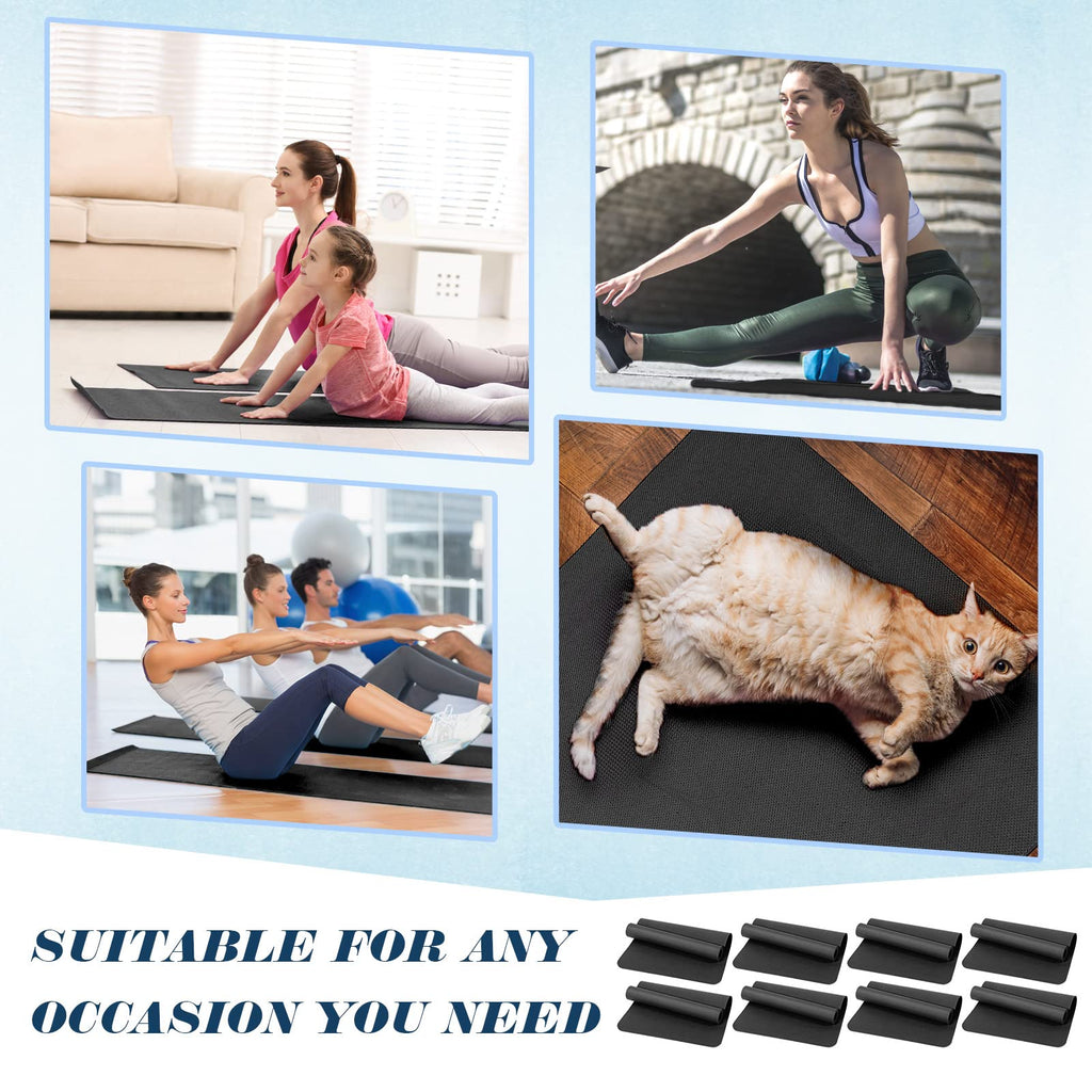 10 Pack Yoga Mats Bulk, 68'' x 24'' x 4mm Thick Yoga Mats for Kids and Adult Gym Mats Bundle Latex Free Exercise Mats with Non Slip Texture for Outdoor Yoga, Pilates or Workout