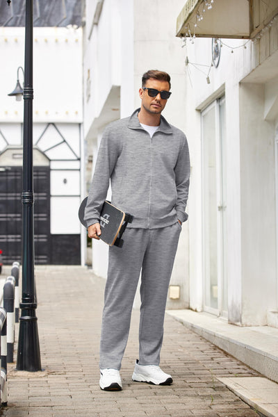 COOFANDY Men's Tracksuits Casual Sweatsuit 2 Piece Full Zip Athletic Jogging Suit Sets Sport Sweat Suit