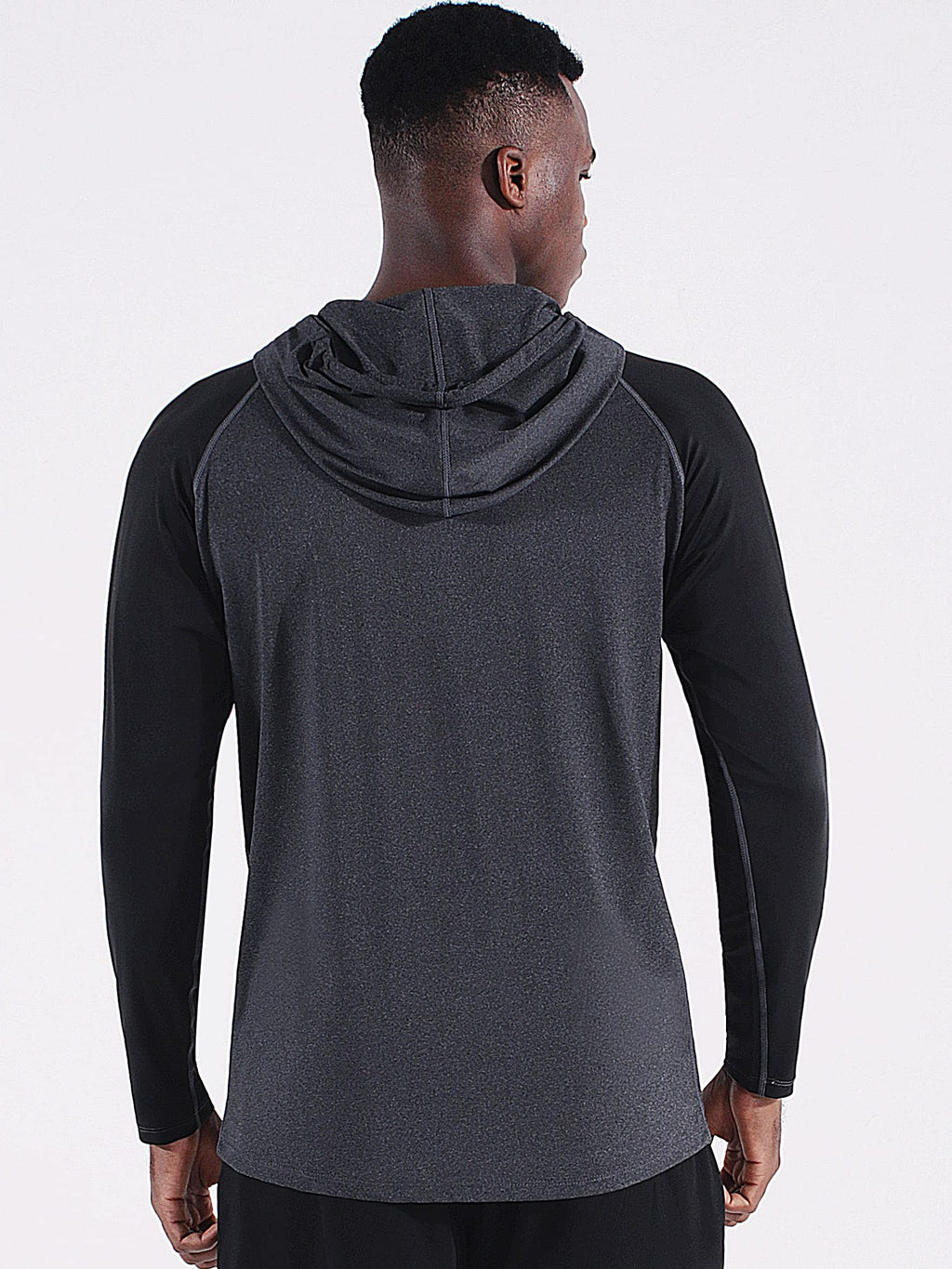 NELEUS Men's Dry Fit Athletic Shirt Workout Running Long Sleeve Shirts with Hoods