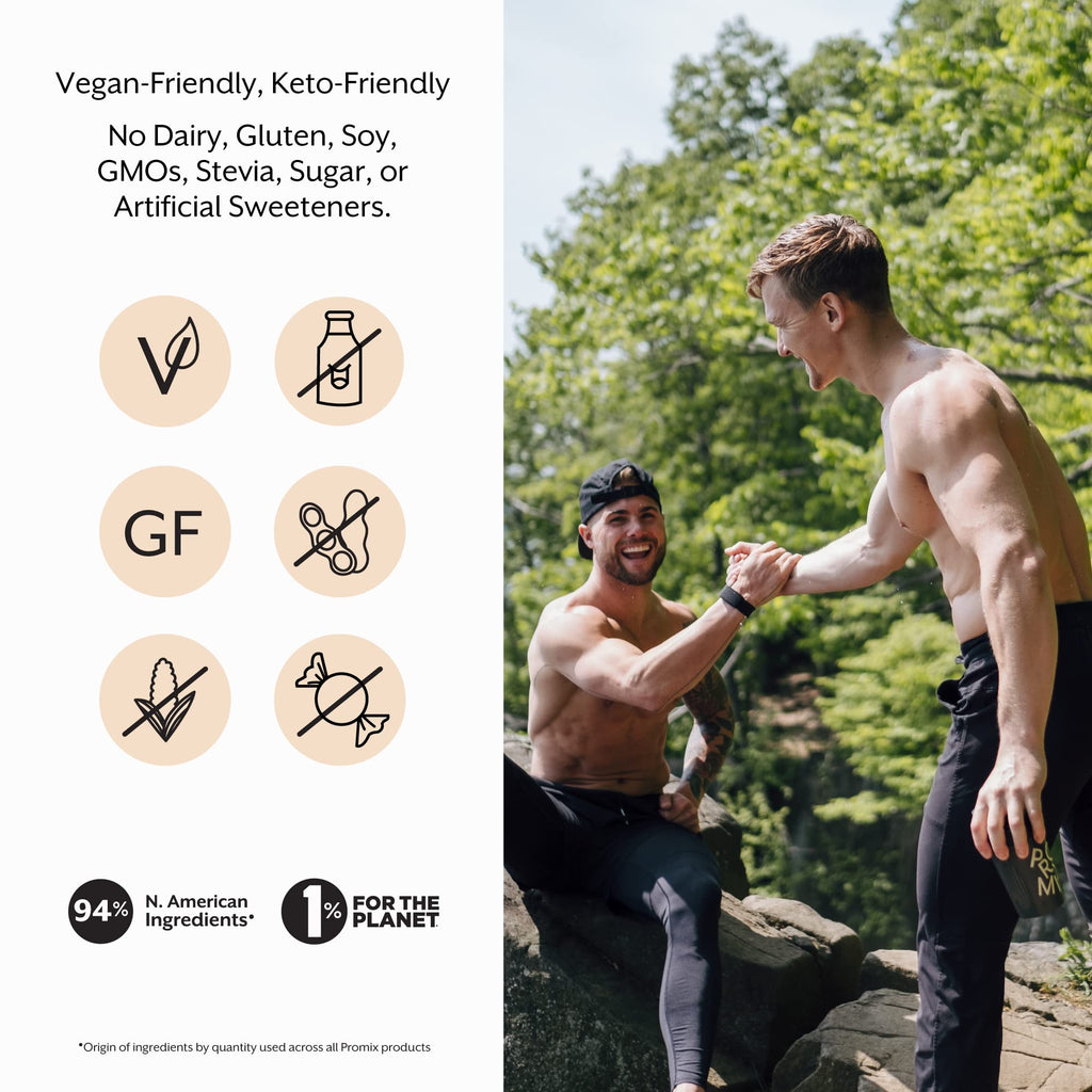 Promix Pre-Workout Powder, Strawberry Lemon – Boosts Focus, Energy & Endurance – With Caffeine, B12, Beta-Alanine & L-Tyrosine – Gluten & Dairy-Free, 10.05 oz