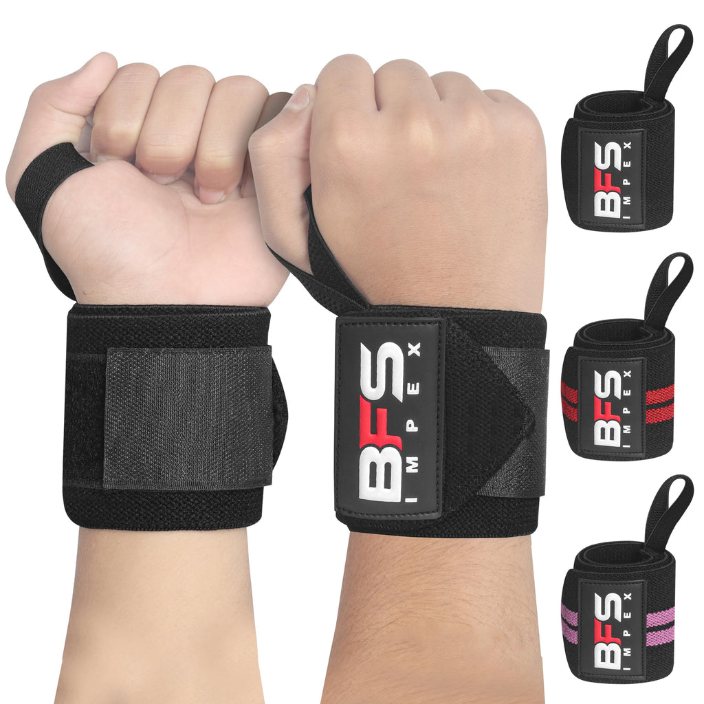 Wrist Wraps for Weightlifting,18” Premium Quality Wrist Straps for Weightlifting,Weight Lifting Wrist Wraps with Thumb Loop for Curls Dips,Powerlifting Weight Training Men Women