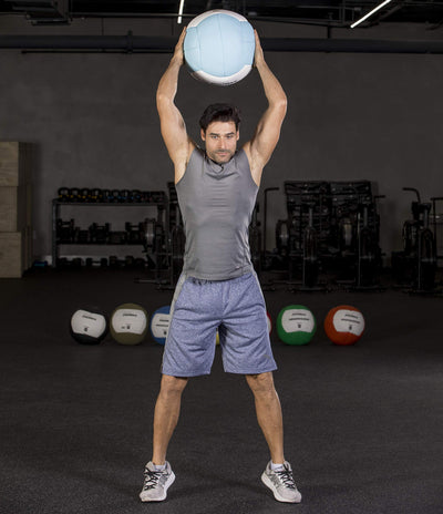 Champion Sports Rhino Slam Ball, 4-30 lb. Non-Slip Grip, Weightlifting, Crossfit, Home Gym, Fitness, 14" Diameter Balls, Optional Storage Rack/Tree Sold Separately