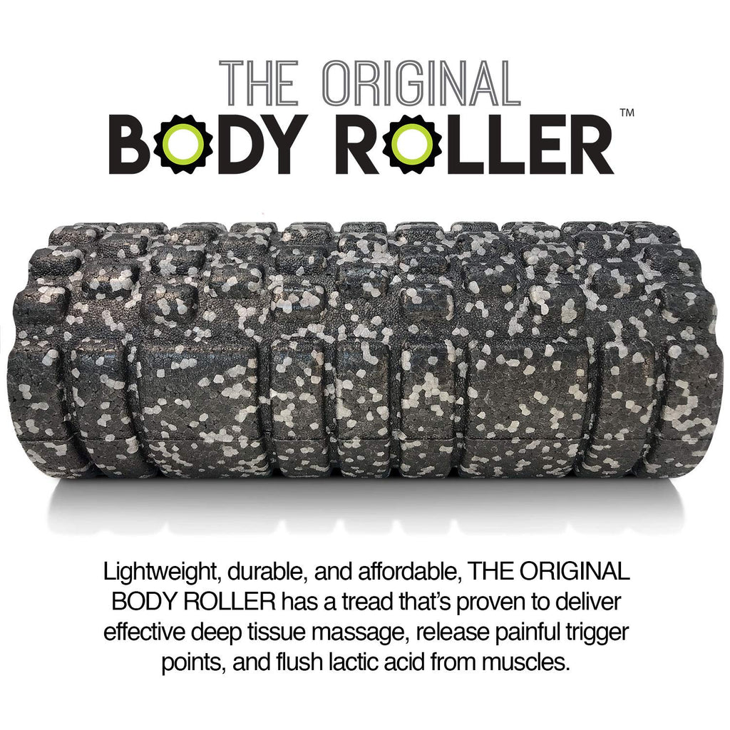 High Density Foam Roller Massager for Deep Tissue Massage of The Back and Leg Muscles - Self Myofascial Release of Painful Trigger Point Muscle Adhesions - 13" Turquoise