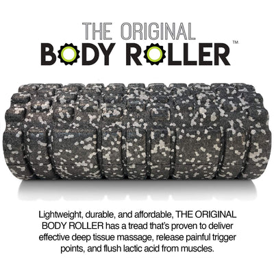 High Density Foam Roller Massager for Deep Tissue Massage of The Back and Leg Muscles - Self Myofascial Release of Painful Trigger Point Muscle Adhesions - 13" Turquoise