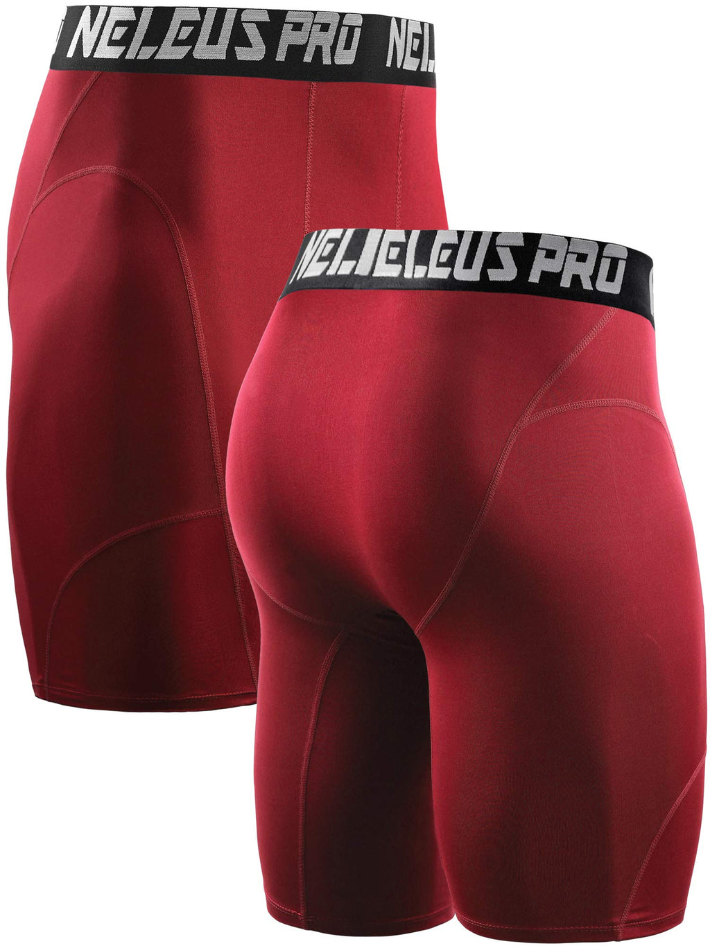 NELEUS 3 or 6 Pack Compression Shorts for Men Spandex Sport Shorts Running Athletic Workout Performance Baselayer Underwear