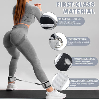 Pilates Ring Circle Set 18 Pcs Exercise Equipment Accessories for Women Workouts Pilates Ball Stretching Strap Magic Circle Yoga Ring Gym Back Bag Resistance Band Anti Slip Socks