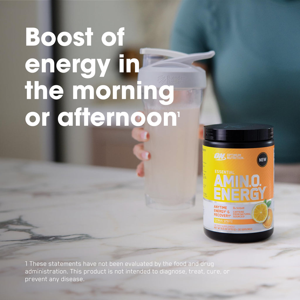 Optimum Nutrition Amino Energy - Pre Workout with Green Tea, BCAA, Amino Acids, Keto Friendly, Green Coffee Extract, Energy Powder - Watermelon, 30 Servings (Packaging May Vary)
