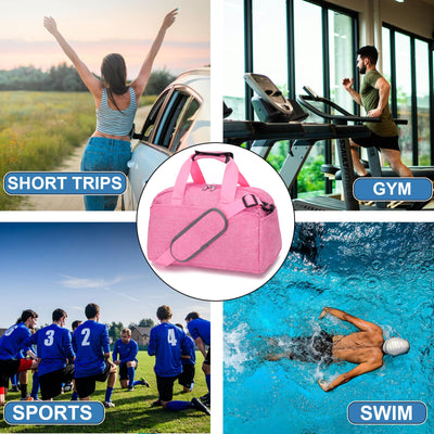 14 inch Small Gym Bag for Women & Men, Mini Duffel Bag for Travel Sports Lightweight Carry On Bag (Light Green)