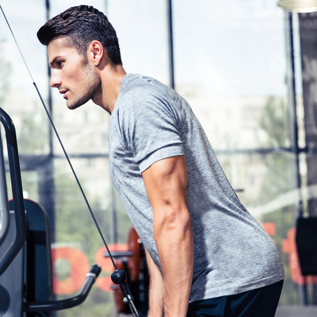 CE' CERDR Mens Workout Shirts Quick Dry Performance Short Sleeve Athletic Shirts