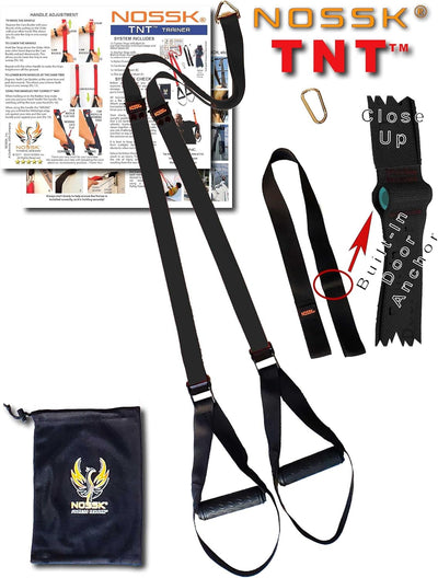 TNT PRO Suspension Fitness Trainer (Black) - Proud to be a USA Company