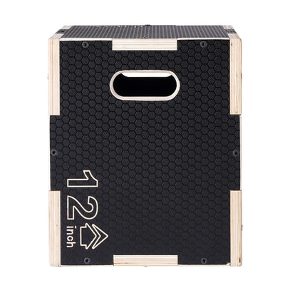 VEVOR 3 in 1 Plyometric Jump Box, Easy-to-Assemble Wood Plyo Box for Jumping Trainers, Home Gym Training and Conditioning