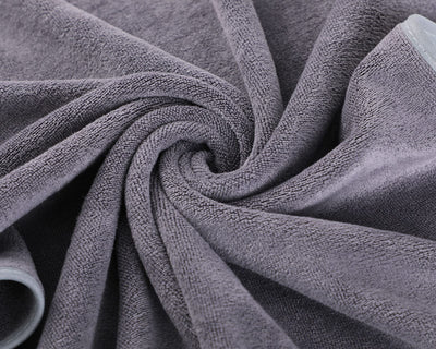 Microfiber Gym Towels Bigger Size Super Soft for Exercise Fitness, Sports, Workout, 380-GSM 15-Inch x 31-Inch Quick-Drying Towels (3 Pack, Grey+Blue+Purple)