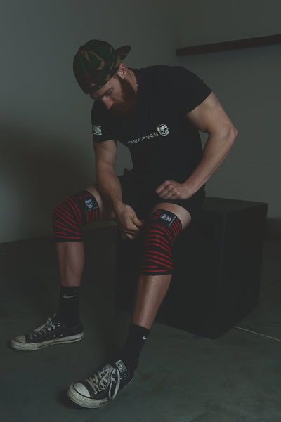 Gymreapers Knee Wraps for Squats and Powerlifting 72 Inch Compression Wraps with Strap for Men & Women Weightlifting Support