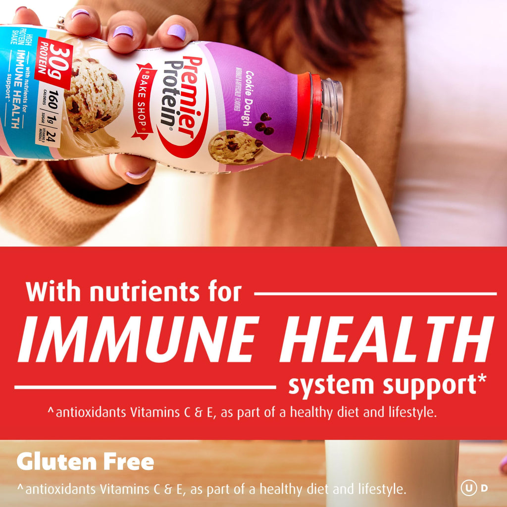 Premier Protein Shake, Chocolate, 30g Protein 1g Sugar 24 Vitamins Minerals Nutrients to Support Immune Health, 11.5 fl oz (Pack of 12)