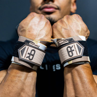 Heavy Duty Premium Wrist Wraps, More Elasticity, Reinforced Stitching, Extra Wide Strap, Strong Thumb Loop, Larry Wheels Weightlifting Wraps