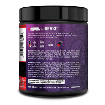 Jacked Factory NITROSURGE Pre Workout Supplement - Endless Energy, Instant Strength Gains, Clear Focus, Intense Pumps - NO Booster & Preworkout Powder with Beta Alanine - 30 Servings, Cherry Limeade