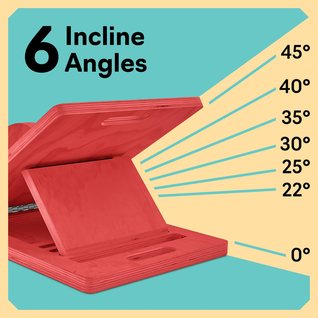 Slant Board with 6 Incline Angles - Transforms Into a Balance Board - Premium Calf Stretcher and Wobble Board for Effective Calf Stretching and Squats