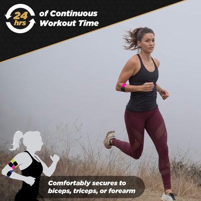 Scosche Rhythm R+2.0: Advanced Waterproof & Dustproof Heart Rate Monitor Armband with ANT+ & BLE Bluetooth Smart for Accurate Workout Tracking Compatible with Smartphones, Wahoo, Peloton, NordicTrack