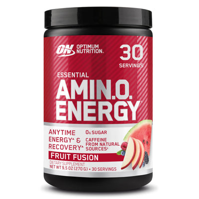 Optimum Nutrition Amino Energy - Pre Workout with Green Tea, BCAA, Amino Acids, Keto Friendly, Green Coffee Extract, Energy Powder - Watermelon, 30 Servings (Packaging May Vary)