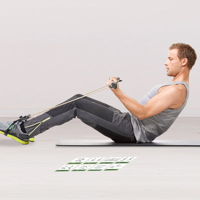 NewMe Fitness Stretching Workout Cards, Instructional Fitness Deck for Women & Men, Beginner Fitness Guide to Training Exercises at Home or Gym