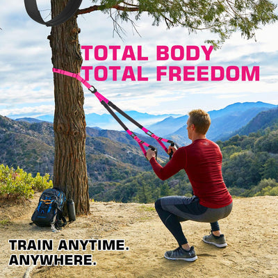 Home Resistance Training Kit, Suspension Trainer Straps with Adjustable Extension, Door Anchor, and Carry Bag – Strength Training Equipment for Full Body Bodyweight Workouts at Home or Outdoors