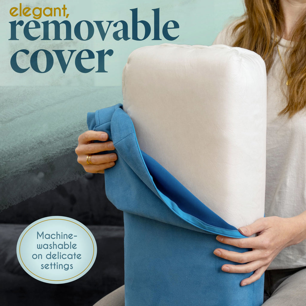 Florensi Meditation Cushion - Comfortable Floor Pillow - Traditional Tibetan Meditation Pillow with Beautiful Velvet Cover - Large Floor Cushion Seating for Adults - Premium Yoga Buckwheat Bolster