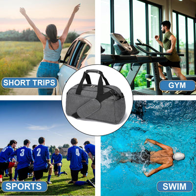 14 inch Small Gym Bag for Women & Men, Mini Duffel Bag for Travel Sports Lightweight Carry On Bag (Light Green)