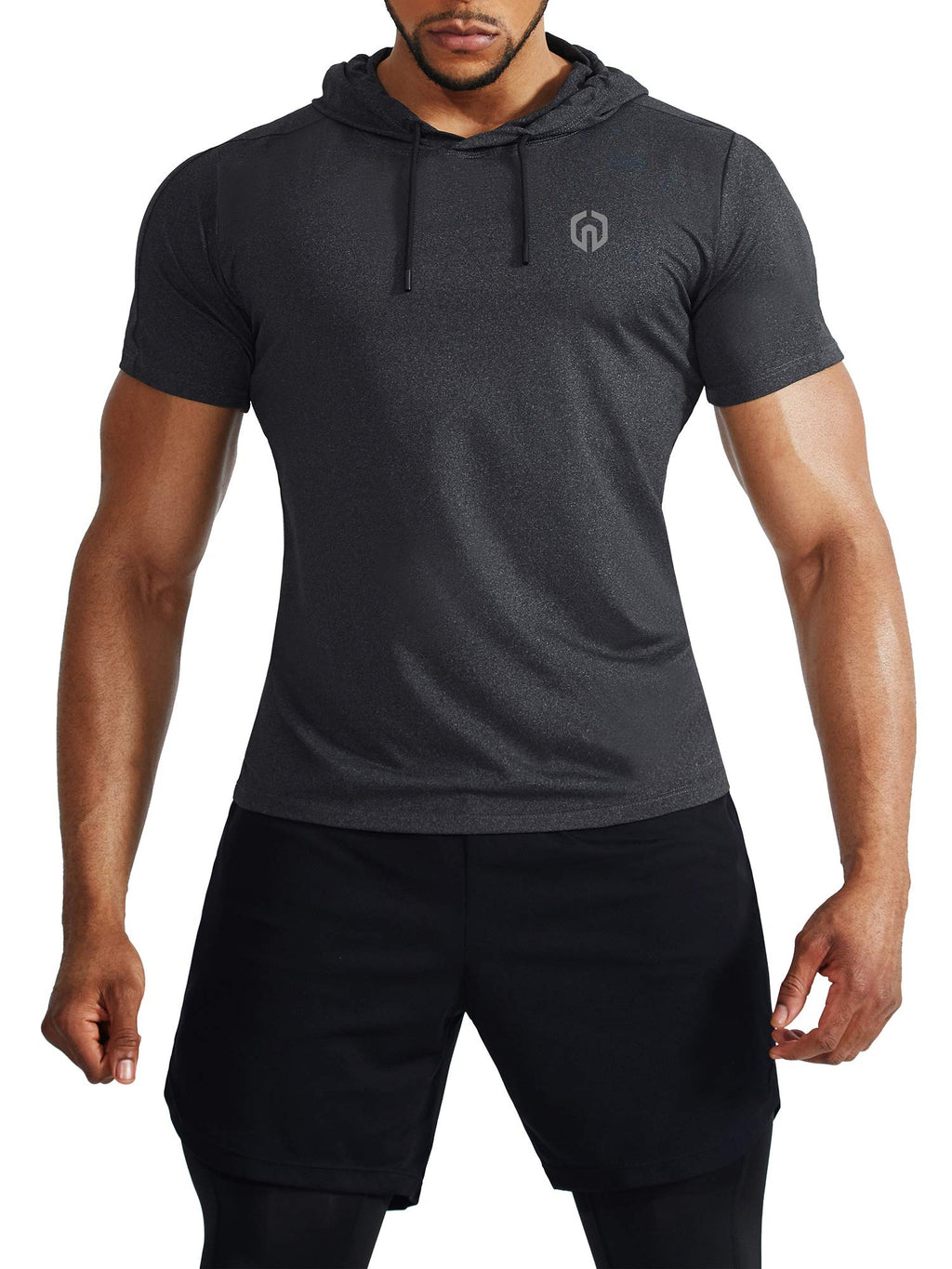 NELEUS Men's Dry Fit Performance Athletic Shirt with Hoods