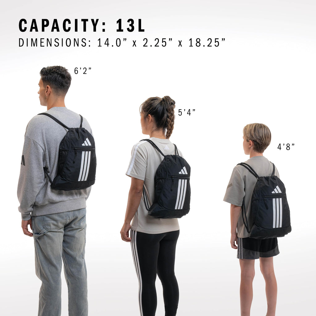 adidas Alliance Sackpack – Drawstring Backpack Small Bag for Men and Women