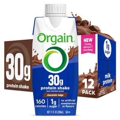 Orgain 30g High Protein Shake, Dairy Isolate Milk Protein, Vanilla Bean, 5g BCAAs, 1g Sugar Per Serving, Meal Replacement, Ready to Drink, Keto Friendly, Gluten-Free 11 Fl Oz (Pack of 12)