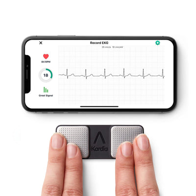 KardiaMobile 1-Lead Personal EKG Monitor – Record at Home – Detects AFib & Irregular Arrhythmias – Easy Results in 30 Seconds – Works w/Most Smartphones