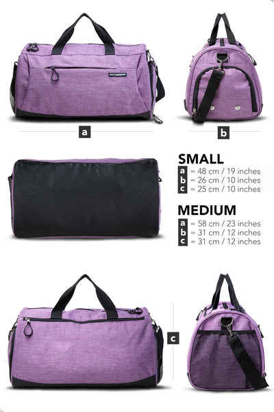 Fitgriff® Gym Bag for Men & Women with Shoe & Wet Compartment - Duffle Bag for Travel, Sports, Fitness & Workout