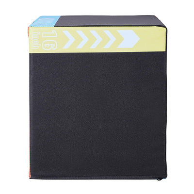 VEVOR 3 in 1 Plyometric Jump Box, Cotton Plyo Box, Platform & Jumping Agility Box, Anti-Slip Fitness Exercise Step Up Box for Home Gym Training, Conditioning Strength Training, Multiple Sizes, Black