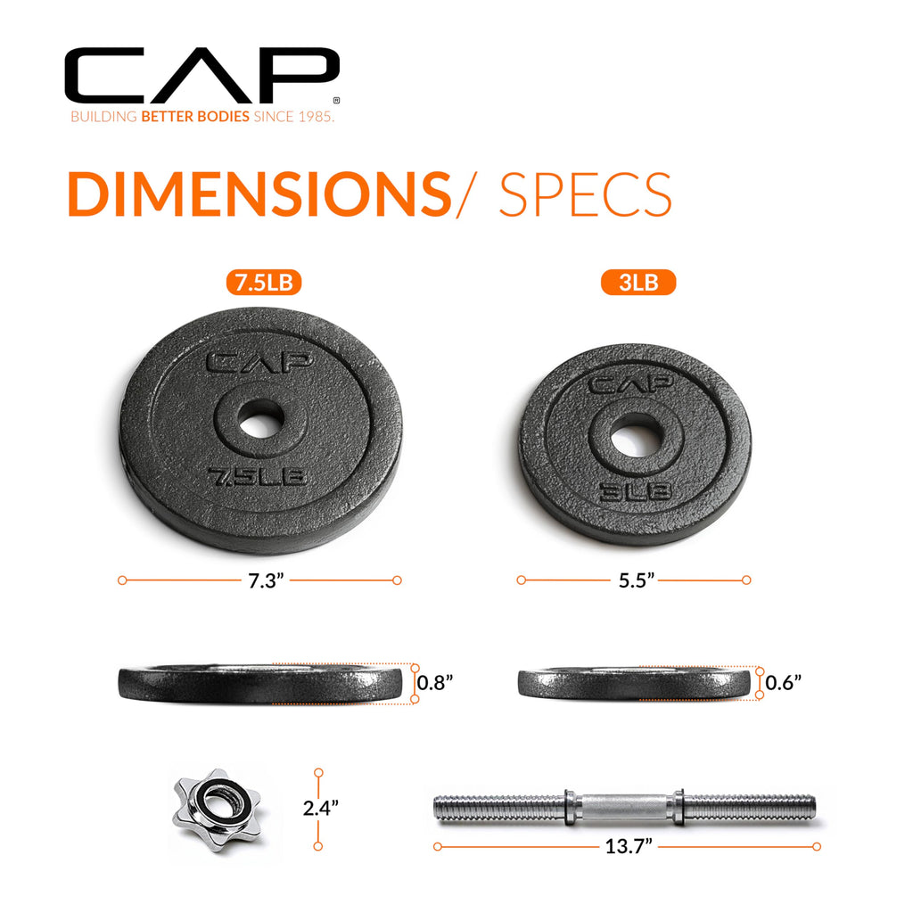 CAP Barbell Adjustable Dumbbell Weight Set | Multiple Options