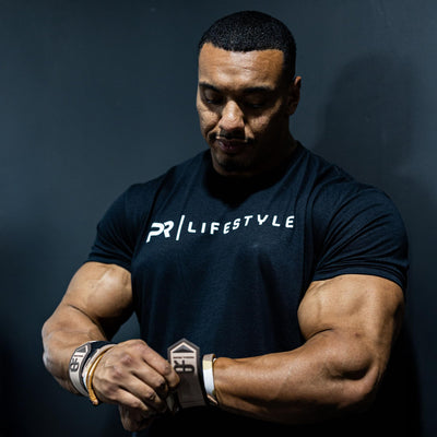 Heavy Duty Premium Wrist Wraps, More Elasticity, Reinforced Stitching, Extra Wide Strap, Strong Thumb Loop, Larry Wheels Weightlifting Wraps