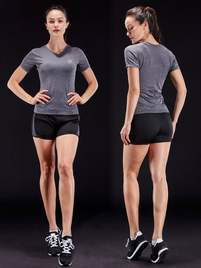 NELEUS Women's 3 Pack Compression Workout Athletic Shirt