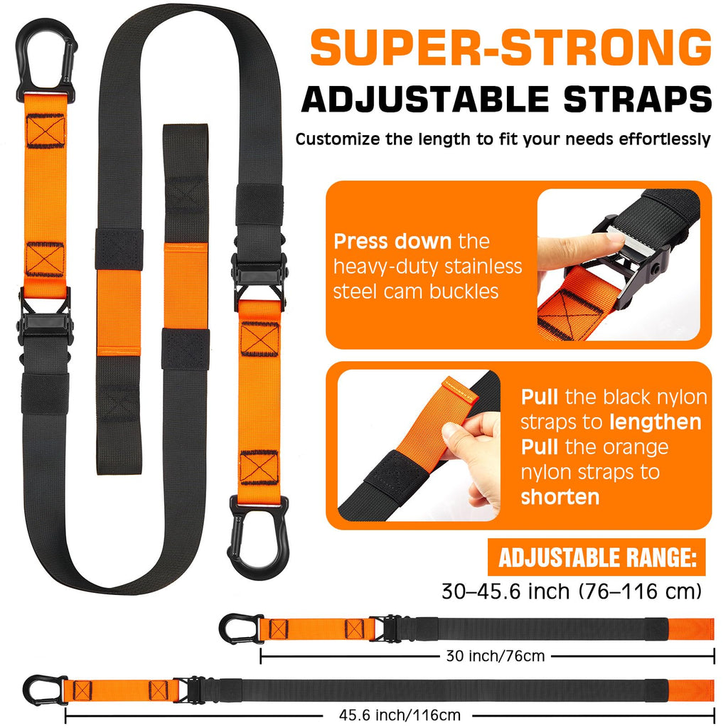 Home Resistance Training Kit, Suspension Trainer Straps with Adjustable Extension, Door Anchor, and Carry Bag – Strength Training Equipment for Full Body Bodyweight Workouts at Home or Outdoors