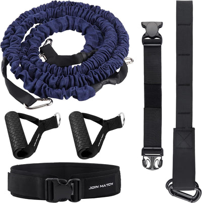 Workout Suspension Resistance Trainer System, Exercise Explosive Force Bounce Physical, Training Resistance Rope Improve Speed，Stamina, Mobility, Strength and Help You Build Muscle.