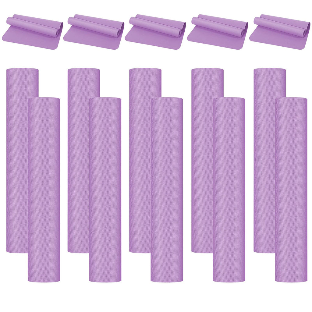 10 Pack Yoga Mats Bulk, 68'' x 24'' x 4mm Thick Yoga Mats for Kids and Adult Gym Mats Bundle Latex Free Exercise Mats with Non Slip Texture for Outdoor Yoga, Pilates or Workout
