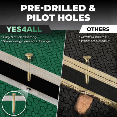 Yes4All 3 in 1 Non-Slip Wooden Plyo Box, Step Up Box for Workout, Plyometric Jump Box for Skipping, Jumping, Lunges, Squats, Dips