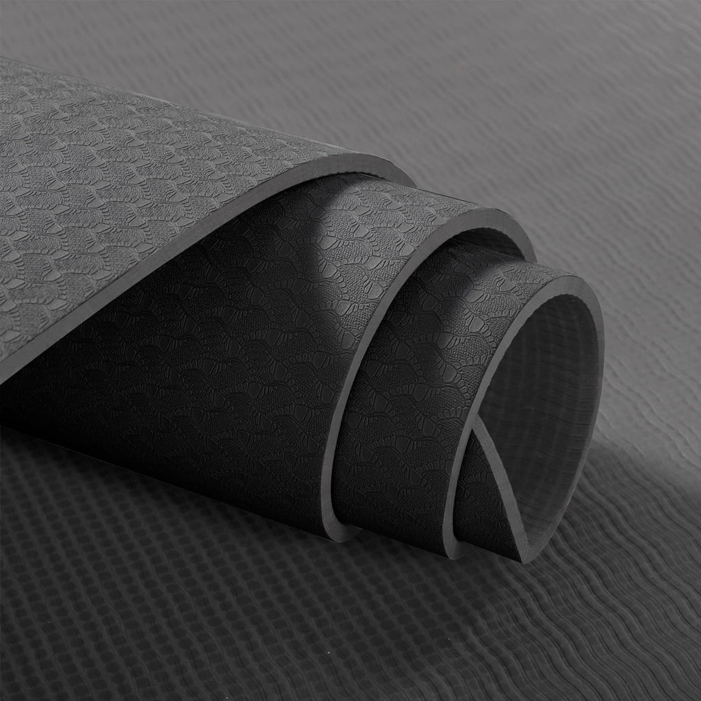 Yoga Mat Non Slip, Pilates Fitness Mats, Eco Friendly, Anti-Tear 1/4" Thick Yoga Mats for Women, Exercise Mats for Home Workout with Carrying Sling and Storage Bag